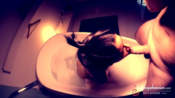 [Ladyboyobsession] Kwan Hair-Up Femboy Bubble Bath Blowjob 15 Jul 2025 [HD, 1080p]