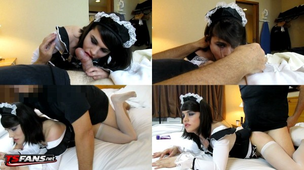 Tia Tizzianni - 19YO French Maid Trained DOGGY STYLE